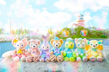 ダッフィー20周年グッズにメロメロ！虹色イメージのぬいぐるみ