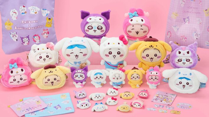 【夢のコラボ】ちいかわ×サンリオでお互いになりきった新商品登場！ハローキティ姿のちいかわなどキュートな見た目がたまらない！