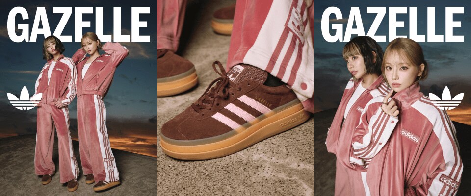 重盛さと美×礒部希帆が秋冬トレンドのベロア素材セットアップ