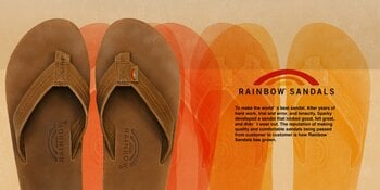 「Rainbow Sandals」×「FREAK’S STORE」、夏の高揚感を足元に宿す別注ダブルレイヤーサンダル発売！