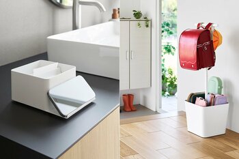 【山崎実業 新商品のお知らせ】 大容量バスケット付きのランドセルスタンドや、スマホを立て掛けられるハーフティッシュケースなど、新商品が発売になりました。