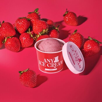 ANY1 ICE CREAM（エニワンアイスクリーム）は、「魚べい」及び「元気寿司」で「いちご」フレーバーを4月1日より販売開始