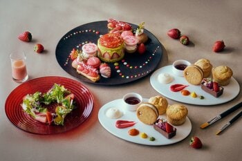 大切な人と過ごすバレンタインにもおすすめのパレットで描くアートのようなストロベリーアフタヌーンティーを販売 ザ・プリンスギャラリー 東京紀尾井町