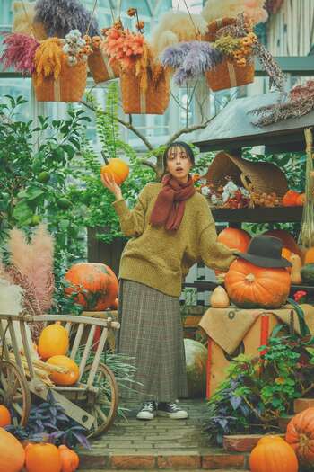 約300個の”本物のかぼちゃ"と”秋色のガーデン”が融合した人気のハロウィンディスプレイが園内各所に登場。神戸布引ハーブ園の「ハロウィンフェア2025」は「ナチュラル×可愛い」がいっぱいです。