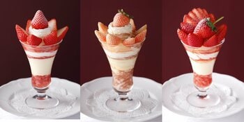 「資生堂パーラー 銀座本店サロン・ド・カフェ」　春めく3月、苺が主役の限定パフェなどを展開