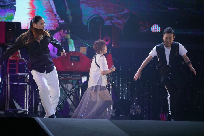 岡村隆史、TRF・SAMとダンスバトル！矢部浩之「てっぺんの薄毛がさく裂していました」