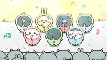 アニメ『ちいかわ』　第155話「パジャマパーティーズ⑫」