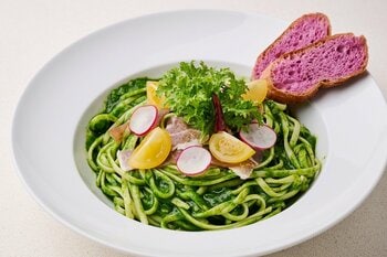 【ホテル日航アリビラ】期間限定「あぐー豚の生ハム入りからし菜パスタ」を3月1日より提供