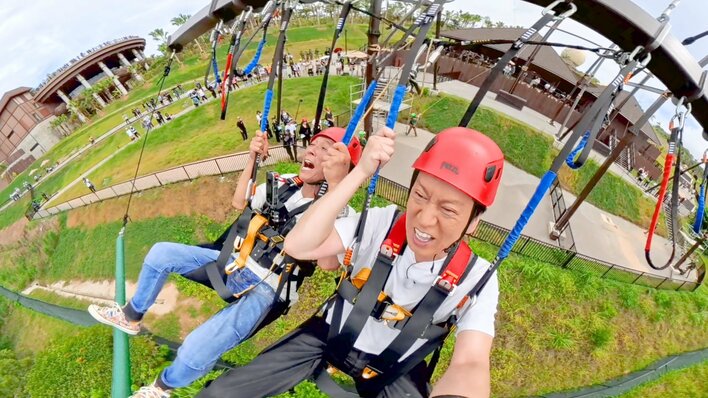 ジャングリア沖縄」を全力で体験！明石家さんま＆ブラマヨ＆EXITがお得