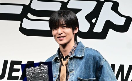 目黒蓮 ベストジーニスト殿堂入り目指し「ワンちゃんに報告できるよう頑張る」と熱く決意 Kōki, 5年連続受賞の父・木村拓哉は「やっぱりかっこいい」