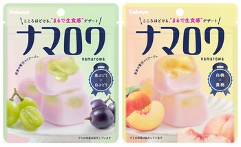 カバヤ食品、グミ市場の新ジャンル「デザートグミ」を提案　“まるで生食感”の新ブランド『ナマロワ』発売