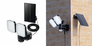 分離式パネルで設置しやすい！玄関やガレージを照らすソーラー充電式LEDセンサーライトを発売
