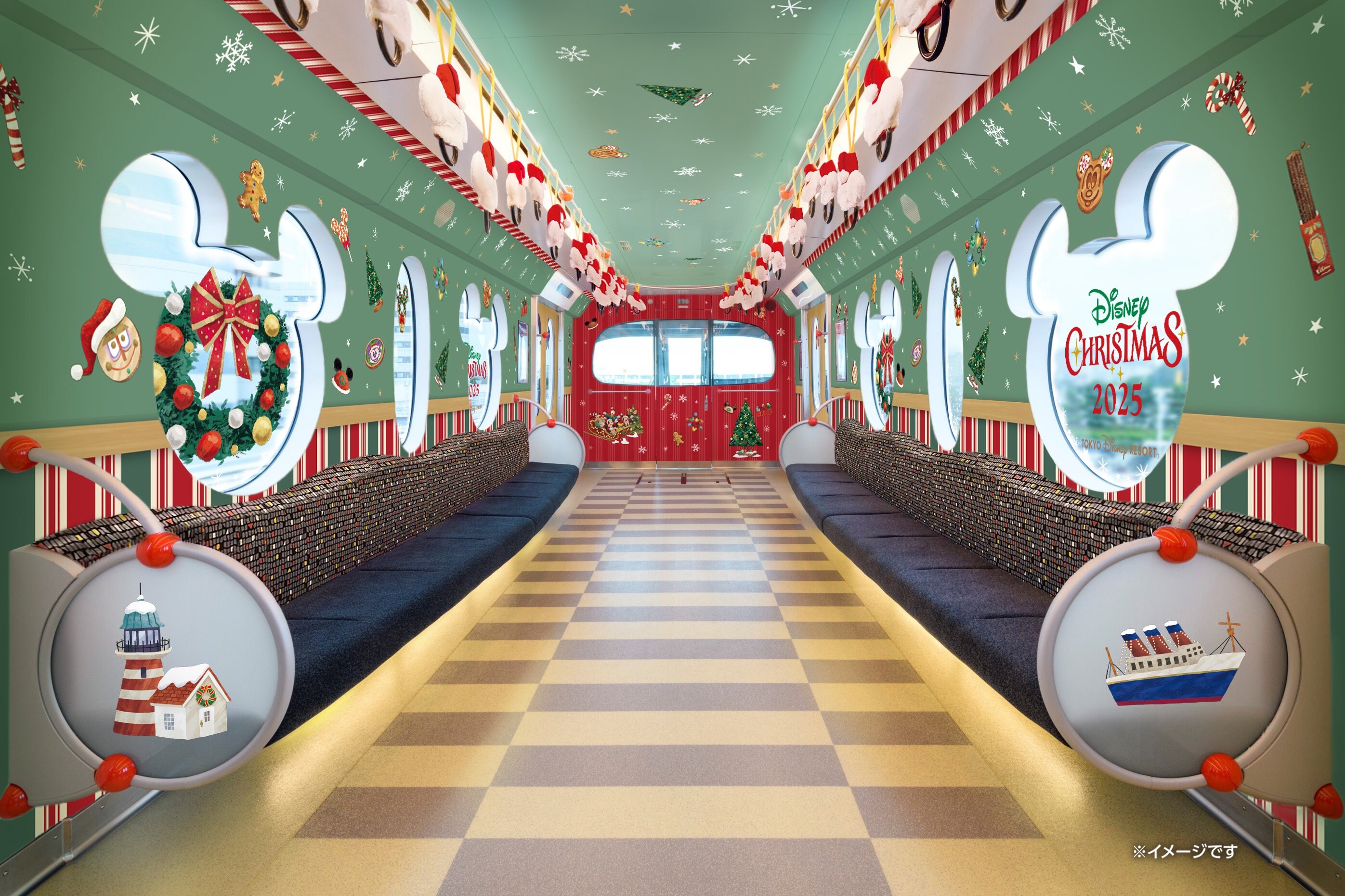 ディズニーリゾートラインで楽しむ「ディズニー・クリスマス