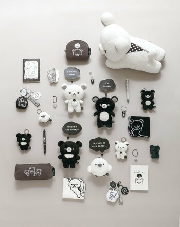 大人気のBASIC RILAKKUMAシリーズ第６弾！モノクロデザインが仲間入り。『BASIC RILAKKUMA MONOCHROME』テーマが登場！
