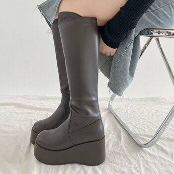 防菌消臭の機能性をプラスしたコスパ最高の「《#防菌》厚底 プラットフォーム 消臭 ロングブーツ 2644」「 《#防菌》厚底 プラットフォーム サイドゴア 消臭 ショートブーツ 2645」好評販売中