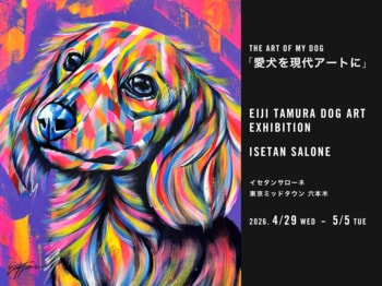 「あなたの愛犬を現代アートに！」ISETAN SALONE（イセタンサローネ 六本木）にて、4月29日（水）より「愛犬を色鮮やかに描く EIJI TAMURA DOG ART」オーダーイベント開催！