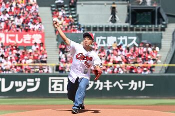 幼少期からカープファン！西村瑞樹が100キロ超えノーバン始球式
