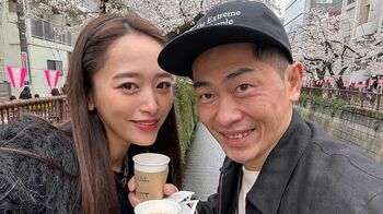近藤千尋 夫・ジャンポケ太田と目黒川でお花見ショット ＆ 第3子妊娠 家族での安産祈願写真を公開　