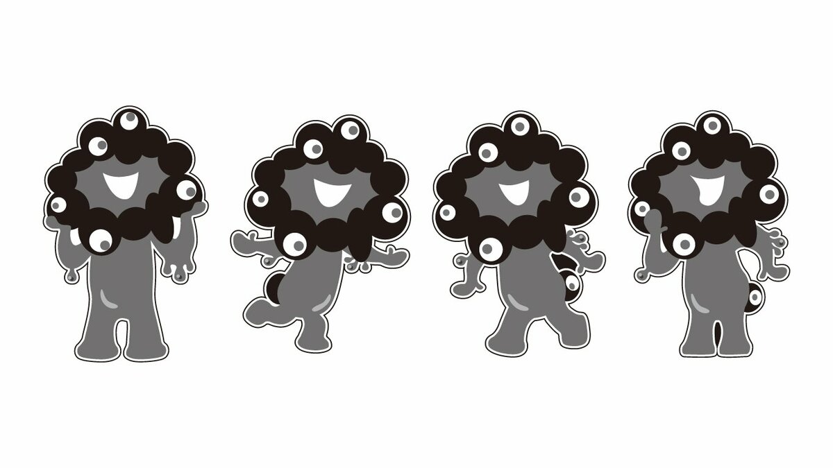 黒ミャクミャクキーホルダー7種類 黒ミャクミャク”新商品が発売で売り切れ必至!? ぷにぷにシール