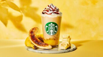 スタバ 「バナナ ブリュレ フラペチーノ」発売 “もったいないバナナ”を有効活用　甘みとビターの深い味わい