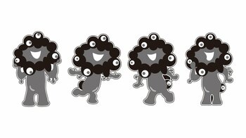 “黒ミャクミャク”新商品が発売で売り切れ必至！？ ぷにぷにシールやキーホルダーなどが登場