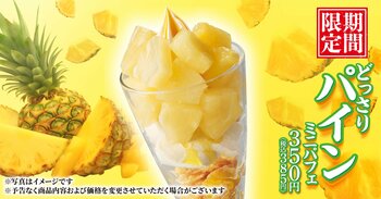 【丸源ラーメン】期間限定「どっさりパインミニパフェ」を7月2日(木)より発売