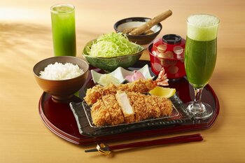 【ファンケル×さぼてん】とんかつをおいしく、もっと健康に。1日分の緑黄色野菜量を使用した「ケール青汁」ドリンクを7月1日（水）から期間限定で販売