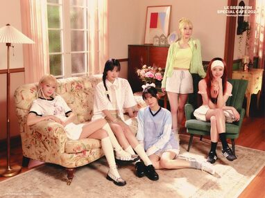 LE SSERAFIMのカフェが期間限定オープン！パフェなどのメニューや