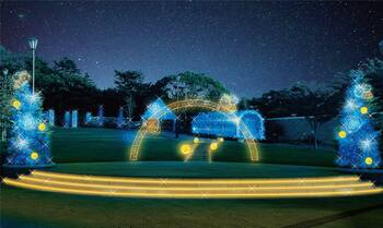 12月４日（木）からウインターイルミネーション「アメリカ山公園 ROOFTOP ILLUMINATION ~ハチが光(ミツ)をもたらす~」を開催！