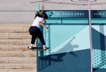 【速報】パリ五輪スケートボード女子ストリート 日本表彰台独占へ 決勝「ラン」終え1位 赤間凛音・2位 吉沢恋・3位 中山楓奈