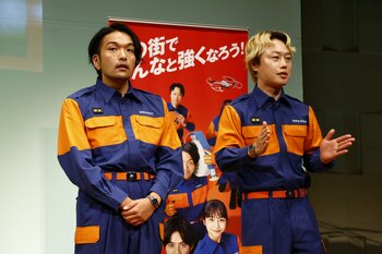 20キロ減量が話題の見取り図・盛山 ズボンがブカブカでハイウエストならぬ“ハイバスト”に「衣装さん泣かせ」と謝罪