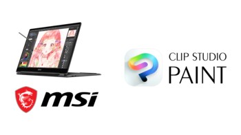 「CLIP STUDIO PAINT」と「MSIノートPC」がコラボレーション　対象の「MSIノートPC」購入とレビュー投稿で「CLIP STUDIO PAINT」がもらえるキャンペーンを開始