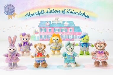 【ぬいぐるみバッジセット】ダッフィーフレンズ ディズニーシー 20周年 ディズニーシー ダッフィー 20周年 カラフルハピネス ぬいぐるみバッジ