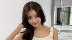 「マジ世界レベル」NiziU・RIMA “スタイル抜群”おなか見せ白タンクトップ×デニム姿披露！シンプルコーデのショットに「写真集にして」