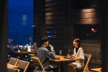 旅の締めくくりは、絶景と和牛で。