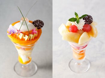 「資生堂パーラー サロン・ド・カフェ ラゾーナ川崎店」 旬のフルーツを贅沢に使った「真夏のパフェフェア」 第1弾や、オープン8周年記念の限定メニューなどを展開