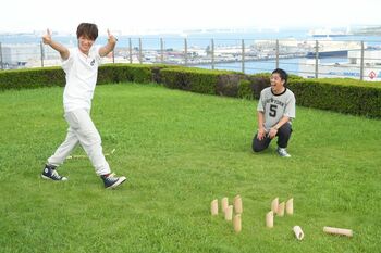 小山慶一郎「負けたくない！」モルック“日本代表”さらば森田哲矢と真剣勝負！