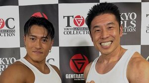 なかやまきんに君 GENERATIONS中務裕太の筋肉を絶賛！上半身裸で見せつけたマッスルポーズや厚い胸板と二の腕の太さ際立つショットに「お二人とも美しい筋肉」