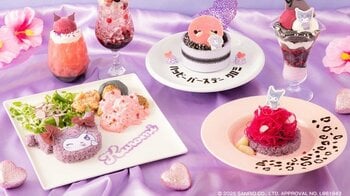 紫×ピンクがギャルかわいい！クロミカフェが期間限定でオープン！20周年祝いのフードやデザートにドリンクが勢ぞろい