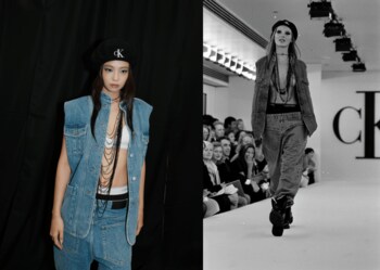 ジェニーが東京で開催された「SUMMER SONIC 2026」のステージでカスタムメイドのCalvin Klein Collectionを着用