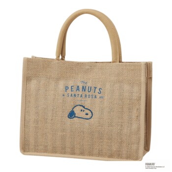 【PEANUTS】ナチュラルな風合いに「スヌーピー」のワンポイント！ちょっとしたお出かけにも便利な「ジュートランチバッグ」がスケーターから10月上旬発売予定