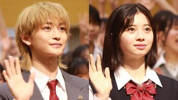 高橋文哉＆桜田ひより 中高一貫校をサプライズ訪問！告白シーン再現で生徒が絶叫