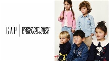 Gap、Peanutsとコラボレーションしたトドラー向けコレクションを発売