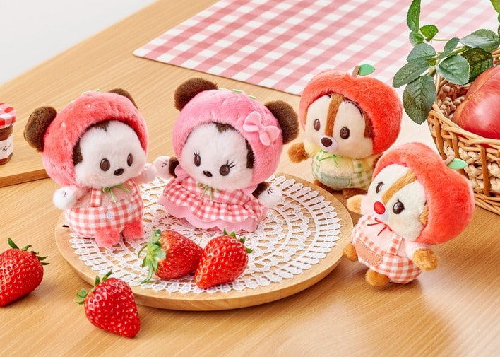 いちごを抱いたミニーマウス＆マリーがかわいすぎる！「フルーツ飴