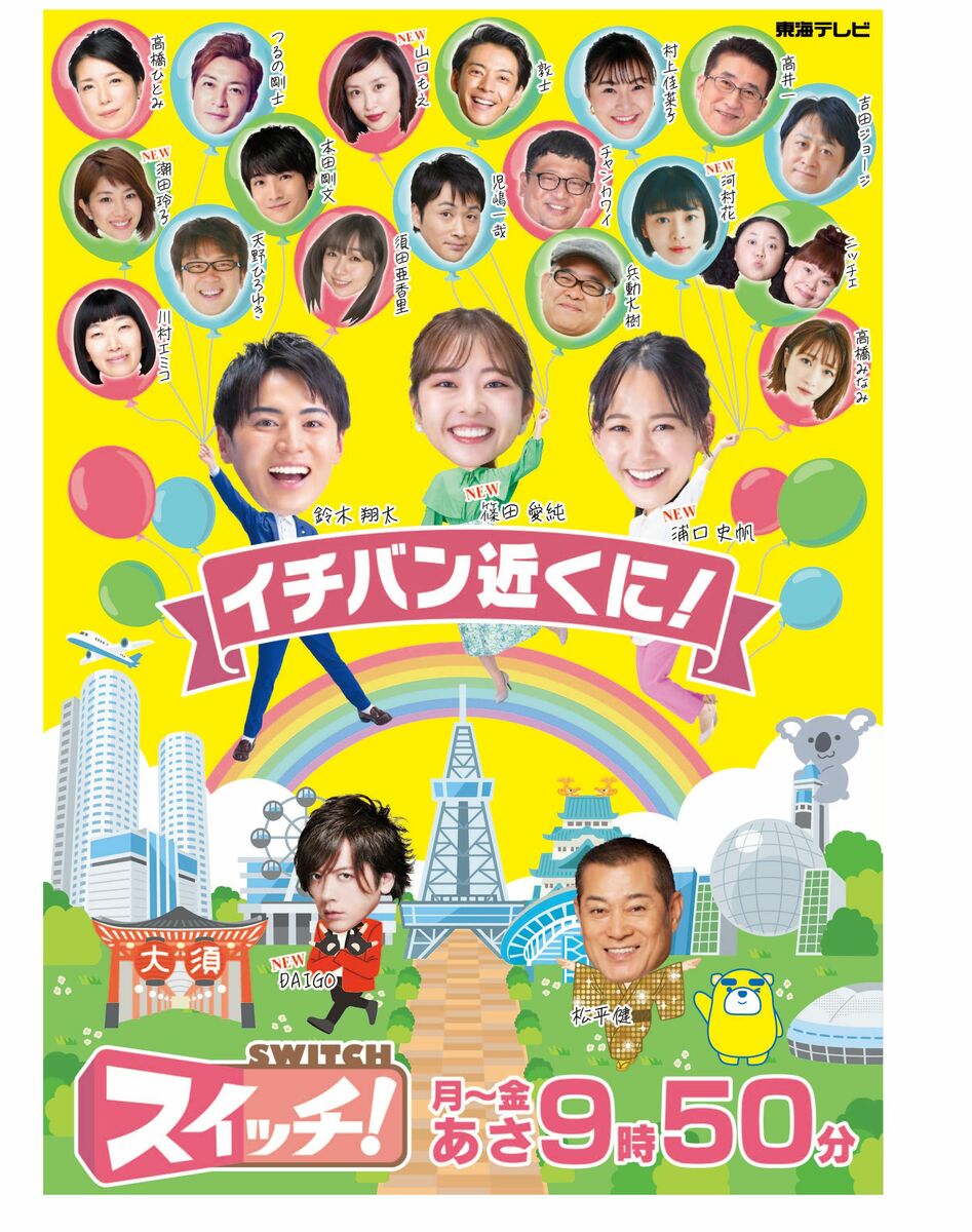 東海 テレビ スイッチ