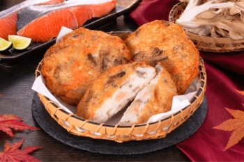 【磯揚げまる天】旬の味覚を楽しむ 秋季限定商品「鮭まいたけ天」が登場！2026年9月1日(火)より一部店舗限定で発売開始