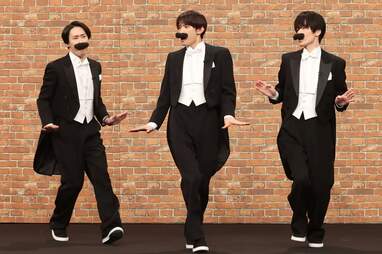 ダッフィーコスチューム Man 向井康二 深澤辰哉 宮舘涼太 ひげダンス 深澤辰哉＆向井康二＆宮舘涼太が再び「ヒゲダンス」！一度も成功