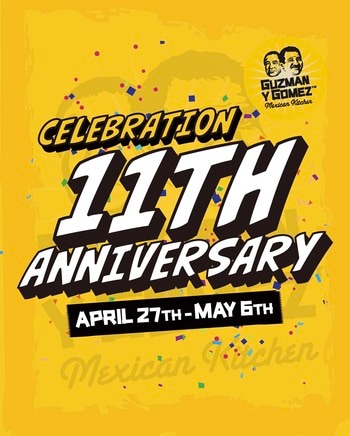 【0円ブリトー】日本上陸11周年のGuzman y Gomez、4月29日に都内5店舗で合計1,111本の無料配布イベントを開催