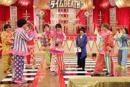 「タイムDEATH」8人のピエロが制限時間1分の緊張バトルに再び挑戦…全員参加の新ゲーム＆超強力な新お仕置きも登場！『タイムレスマン』