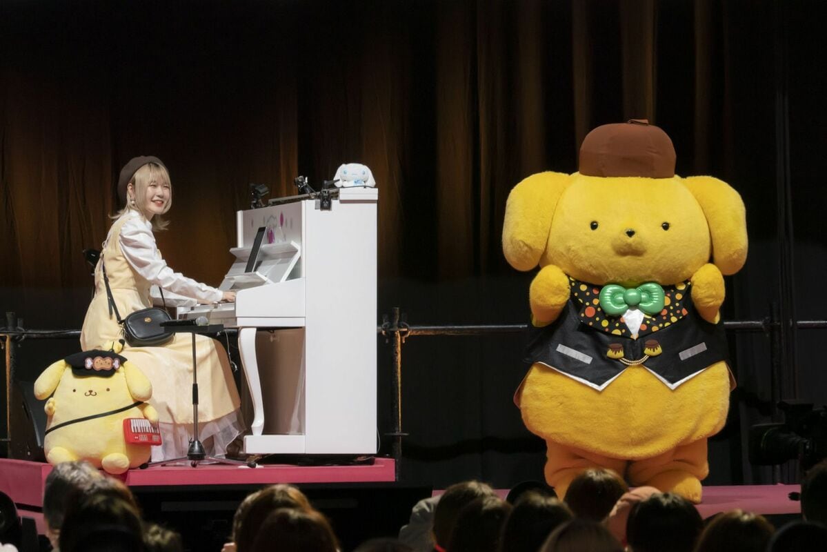 ハラミちゃん ポムポムプリンとの共演に「可愛すぎて胸が苦しい